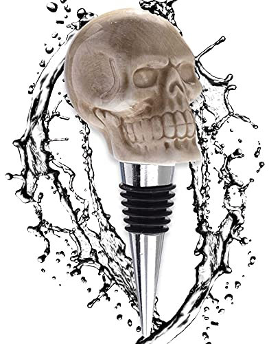 mtb more energy Drunken Skull - Tapón para botella (cerámica, cierre de metal con junta de goma), diseño de calavera