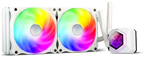 SilverStone PF240W-ARGB, White, LGA1700, AM4, 240mm, Premium All-In-One liquid cooler with ARGB lighting, SST-PF240W-ARGB-V2