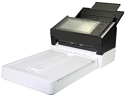 Avision AN360FW Stand Alone Netzwerk Scanner mit A4 Fachbetteinheit | RJ-45 Ethernet 10/100/1000 Mb, Wi-Fi | 8 Touch Display | 60ppm/120ipm A4 Color 300dpi | 100 Seiten ADF | USB 3.1 |