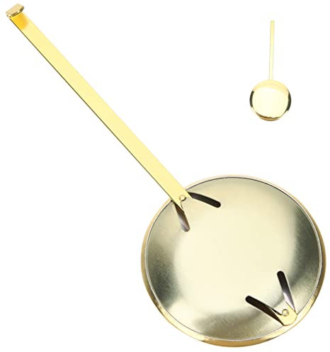 OSALADI Metall Pendulum für Wanduhr aus Goldfarbenem Material zum Austausch des Pendels Einer Uhr im Selbstgemacht Einsatz und Reparatur von Wanduhren
