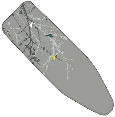 HCZION 2-lagiger Bügeltischbezug, 90-120cm×30-40cm Anti-Rutsch Bügelbrettbezüge Aus 100% Baumwolle Bügelbrett Bezug Für Dampfbügeleisen (Color : Grey, Size : 110x35cm/43x14in)