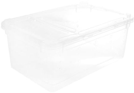 FRCOLOR Kunststoff Reptilien-futterbox Transparente Insektenbox Für Spinnen Zuchtbox Haustier Fütterungsbox Krabbeltierzuchtbox Reptilienbox Zuchtbehälter