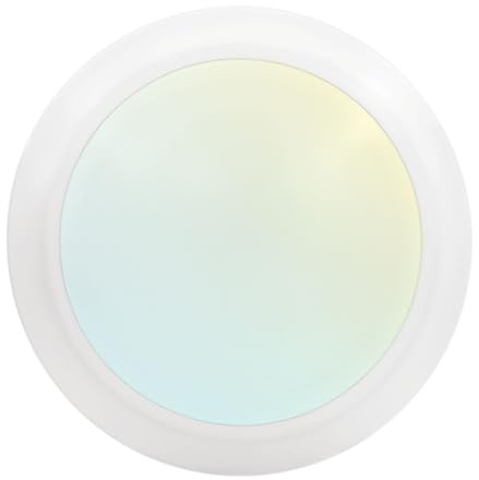 LUXRITE 6 Inch LED Disk Lights, Dimmable Flush Mount Ceiling Light, 5CCT Selectable 2700K 3000K 3500K 4000K 5000K, 12.5W, 1000LM, Surface Mount Light Fixture, Damp Rated, Energy Star, ETL
