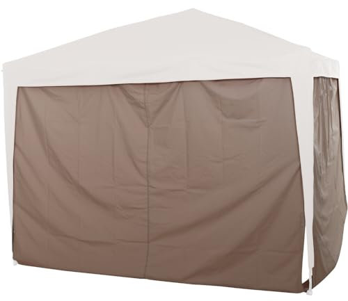Pavillonseitenteil >Starter< in Taupe, 100% Polyester - 300x260x0,1cm (BxHxT)