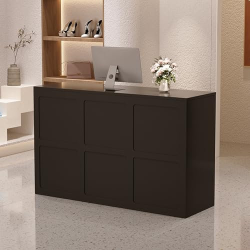 Empfangstheke,Bürotheke,Modern Rezeptionstheke,Geringe Größe und kein Platzbedarf,geeignet for Verschiedene Szenarien wie Friseursalons und Schönheitssalons (muss installiert Werden)(E,60cm)
