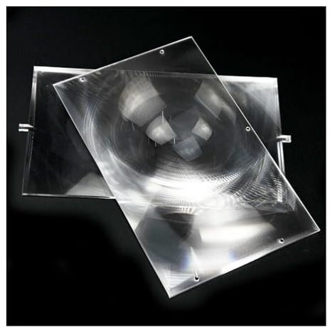 Mikroskop 7 Zoll optische PMMA Fresnel-Linse Solar Brennweite 185 mm 120 mm for DIY-Projektor 1Set