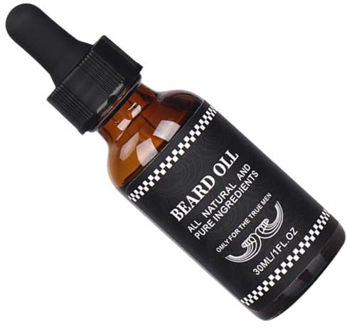 minkissy Olio Per Barba Uomo 30 Ml Fluido Nutriente Leggero Per Crescita Barba Prurito Forfora Cura Quotidiana Portatile Da Viaggio Regalo Uomo