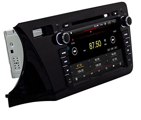 QASULER Radio estéreo con GPS for Coche, Sistema de navegación, DVD, Audio, WiFi, DSP, 2 DIN, Android 11.0, Compatible con City 2014, 2015 y 2016 Reproductor de Audio y vídeo