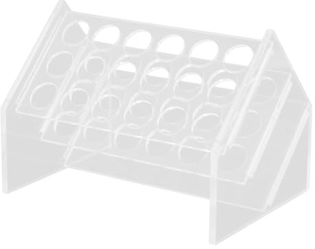 TOPBATHY Support Pour Tubes à Essai En Acrylique Organisateur Incliné Pour Tubes à Centrifuger Pour Laboratoire Chimie Stockage Échantillon