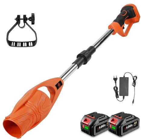 Cordless Leaf Blower Folding Electric Leaf Blower - 52m/s Powerful Airflow, 4000mAh Replaceable Lithium Battery, Lightweight Portable Design for Garden and Home Cleaning