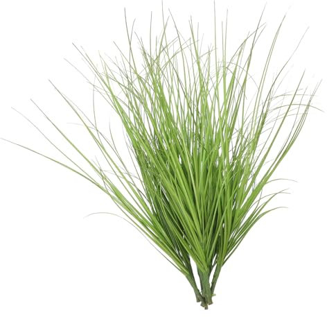 MAGICLULU 8pcs Artificial Grass Plants Fake Grass Decor with Lifelike Pvc Stems, Simulated Greenery for Garden and Room, Rustic Farmhouse Style Enhancing Aesthetic Appeal