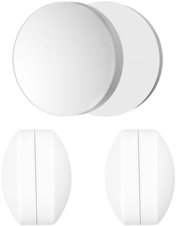 UHETLET 6 Stück Duschvorhang Gewichte Runde Badevorhang Magnet Duschvorhang Beschwerer mit Silikonbeschichtung vorhänge Duschvorhänge Magnete Unten Beschwerer für Flaggen Gardinen Tischdecken Weiß
