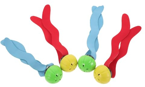 TOBBOMEY 4 Pezzi Giochi da Piscina per Giocattoli Subacquei per Immersione in Acqua Leggeri e Sicuri per Anni per Allenamento e Divertimento in Piscina