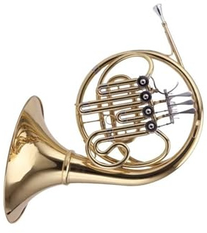 Waldhorn Anfängerinstrument Waldhorn B Dur Vier Klappen Einreihig Professionelles Aufführungsinstrument Goldfarben Lackiert