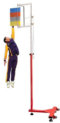 KAIKAFEI Vertikalsprung Höhenmesser Und Sprungmessstab, Freistehender Vertikalsprung Tester Skala, Einfache Montage, Robustes Design Für Schule Gym Training(170-360cm)