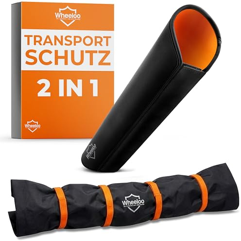 E-Bike Transportschutz Set 2-teilig für Akku & Lenker I wasserabweisende Schutzhüllen für Fahrradträger I E Bike Schutzhülle zB. für Bosch, Shimano, Yamaha Ebike I Wheeloo