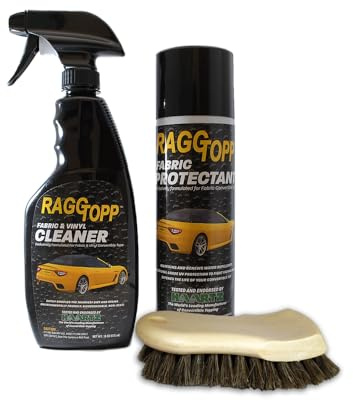 RaggTopp Fabric Convertible Top Protectant Kit with Horse Hair Brush