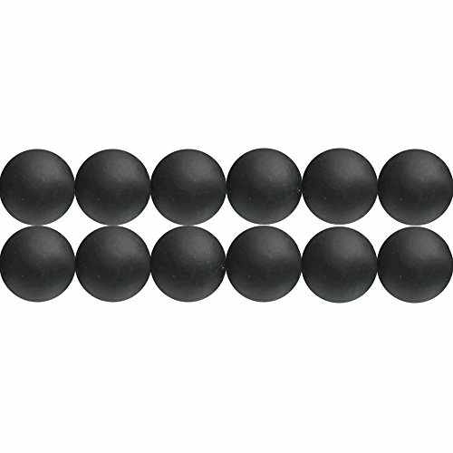 SKYBEADS Perlen Schwarzer Achat Mattiert Runde 6mm Natur Edelstein Perlen zum Auffädeln 38cm Strang Approx 60 Stück
