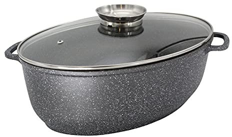 Karl Krüger 23038DA Aluguss Gansbräter oval Dallas, 8 liters