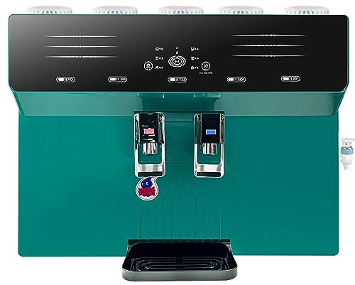 RUYICZB Countertop Reverse Osmosis Water Filtration System, Adjustable Temperatures, 5-Stage Tankless RO Water Filter System for under Sink Removes Chlorine & Heavy Metals Space-Saving