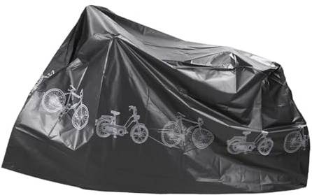Oshhni Fahrrad-Regenschutz, Fahrrad-Staubschutz, wasserdicht, nützlich, langlebig, Rennrad-Aufbewahrungsabdeckung, Fahrradabdeckung für Reitzubehör, Dünnes 230g Schwarz