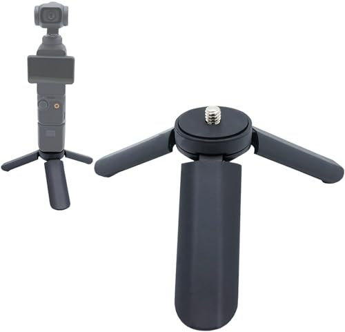 Buziba Mini trípode para cámara de escritorio, soporte de mesa para DJI Osmo Pocket 3, estabilizador de mango de cámara de mano
