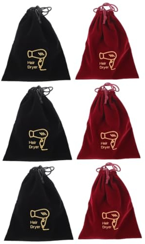 DOITOOL 6stücke Tragbare Haartrockner Tasche Mit Kordelzug Robuster Organizer Für Reisen Staubdicht Und Platzsparend Für Hotels Und Unterwegs