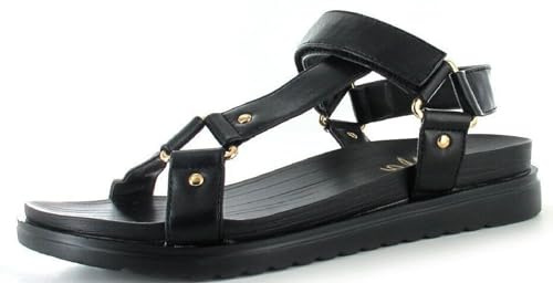 ella Ladies Sandals Chunky Strappy Casual Evening Stylish Comfort Gladiator Studded Fashion Shoes