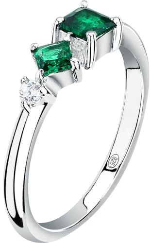 CHRIST Damen-Ring 925er Silber, recycelt Zirkonia