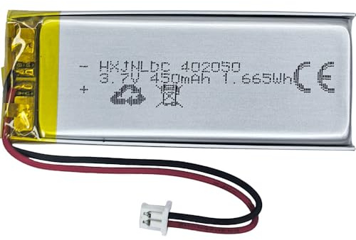 DC 3.7v 450mah 402050 Batterie au Lithium polymère Rechargeable pour DIY 3.7-5v Produits électroniques avec 2 Fils intégrés de Remplacement de la Batterie et de la lumière LED