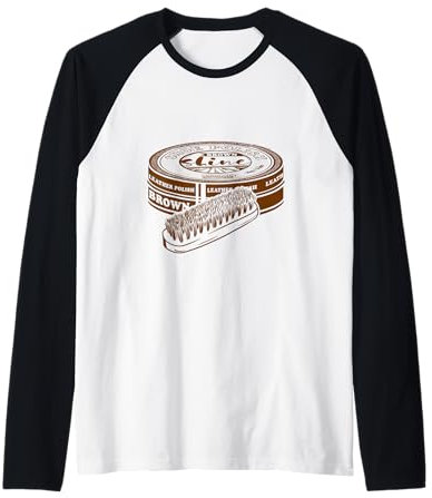 Braune Schuhcreme Leder Glanz mit Polierbürste Raglan