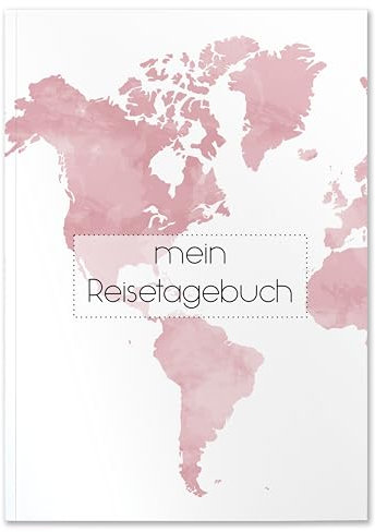 Reisetagebuch zum Ausfüllen | inspirierendes abwechslungsreiches Reisebuch Travel Book für 3 Wochen | Reiseplanung, Achtsamkeit, Zitate uvm. | Ideales Reise-Geschenk | DIN A5 | Weltkarte | Calmondo