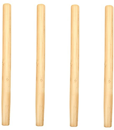 HANABASS 4pcs Wood Handle Replacement Garden Tool Handle for Landscaping Weeding Tool and