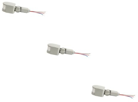 DIYEAH 3 Piezas Sensor de Movimiento Pir LED Alta Sensibilidad para Interior y Exterior Luz LED con Detector Infrarrojo para Energético y Activación Automática Compatible con Reemplazo de