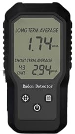 Rilevatore di gas, Nuovo rilevatore di radon con schermo LCD digitale, strumento monitoraggio del gas for uso domestico, portatile ad alta sensibilità per lavoro e casa