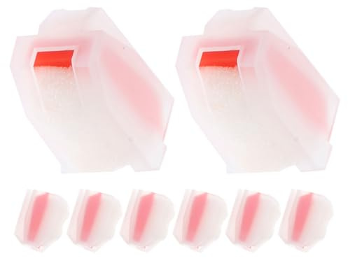 MAGICLULU 8 Aiguilles de Phonographe en Plastique Rouge, Résistantes à L'usure et Faciles à Remplacer, Accessoires pour Tourne-disque Vinyle, Lot de 8 Pièces