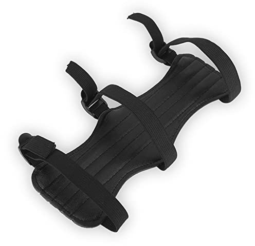 Domary Bågskytte Armskydd Underarmsskydd Bågskydd En Storlek Passar Alla med 3 Justerbara Remmar för Recurve Outdoor