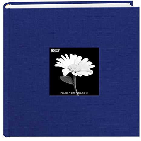 Pioneer Photo Albums Album fotografico con cornice in tessuto, 200 tasche, 10 x 15 cm, blu cobalto