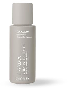 L'ANZA Keratin Heilöl Glänzender Conditioner für Geschädigtes Haar (50 ml), Nährt, Repariert, Glanz & Stärke für ein Seidiges Aussehen, Sulfatfrei, Parabenfrei, Glutenfrei, Haar Pflegespülung
