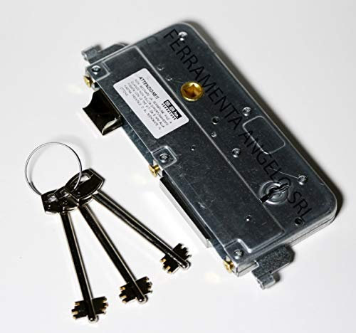 Repuesto de Cerradura de Seguridad Sab Art 580 Entrada 60 mm con 3 Llaves de Doble Mapa, Cerradura Puerta Exterior