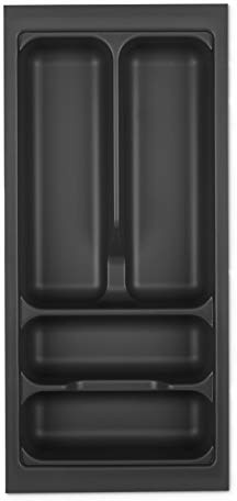 Orga-Box VIII Bestickinsats 211 x 480 mm lavagrå med pärlstruktur för 30 cm skåp i Häcker kökslådinsatser