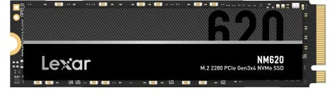 Lexar NM620 512GB SSD, PCIe 3.0 x4, NVMe 1.4, M.2 2280