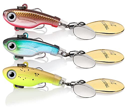 TRUSCEND Spoon Spinnköder Angelköder Kunstköder Fische Angeln Set Hecht Zander Forellen Köder Blinker Swimbait Angelzubehör Süßwasser Salzwasser Angelset Angeln Geschenk für Männer