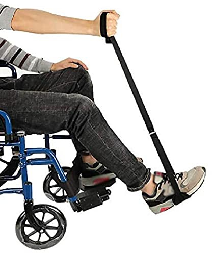 summerr Leg Lifter Strap, Sollevatore per Gambe Rigido con ausili per Mani e Piedi per Anziani, Handicap e disabilità, per Sedia a rotelle, Letto, Auto, Divano 1 Paio