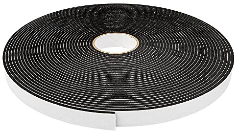 Ideen mit Herz Ruban adhésif en mousse 3D - Double face - Noir - Largeur : 12 mm - Hauteur : 2 mm - Longueur : 10 m