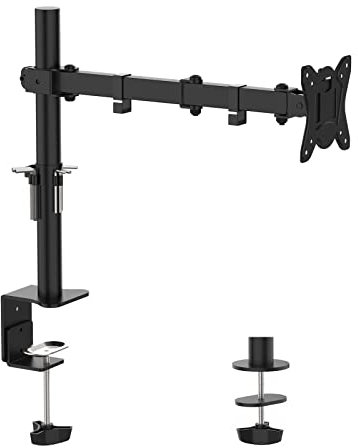 GRIFEMA Monitor Halterung, für 13-32 Zoll Bildschirm, Monitor Stand Monitor Arm Höhenverstellbar Drehungbar, Monitorhalterung Max 9Kg, Bildschirmhalterung Vesa 75x75 / 100x100, Schwarz, GB2001-1