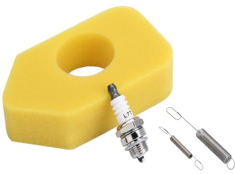 Moritale Luftfilter Zündkerzen Federn für Briggs & Stratton Classic Sprint Quattro 698369 691859 262759 692211 Ersatzteile (Luftfilter & Zündkerzen & Federn)
