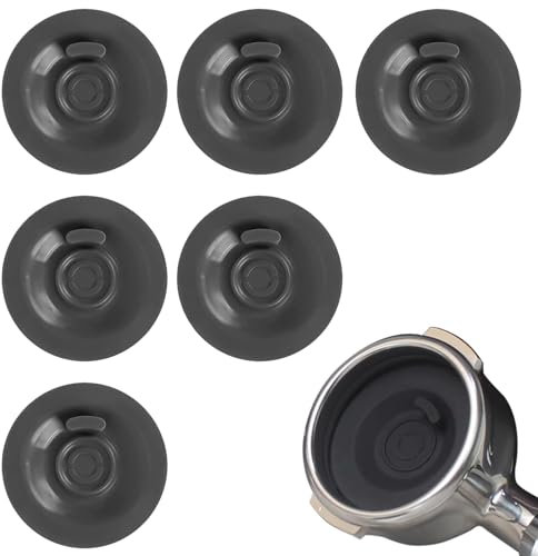 6 Pcs 54mm Coffee Machine Cleaning Tablets Set,Silicone Espresso Backflush Cleaning Disc, Universal Coffee Machine Handle Cleaning Pad for Most Espresso Machines