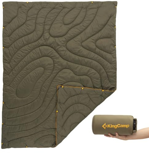 KingCamp Camping Decke Contour Picknick Strand Matte Park Decke Leicht Reise Olive Green