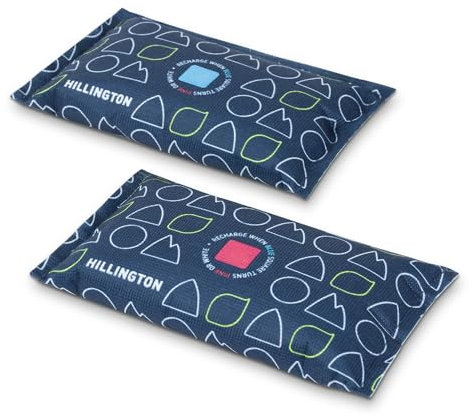 Hillington Reusable Car Dehumidifier Bags 250g, 2-Pack – Moisture & Condensation Absorbers for Home, Microwave Rechargeable for Cars, Home, Wardrobe, Vans & Caravans